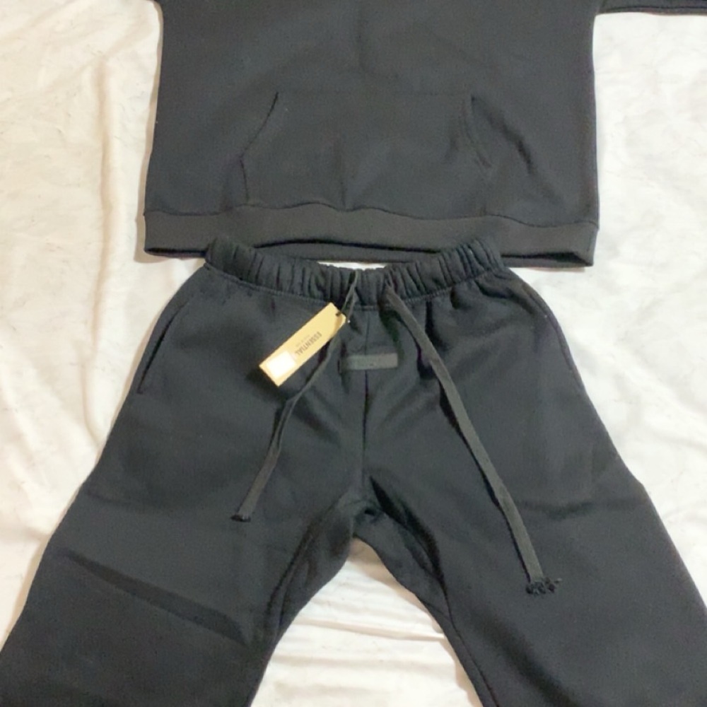 Fear of God Black Sweatpants Hoodie Tracksuit